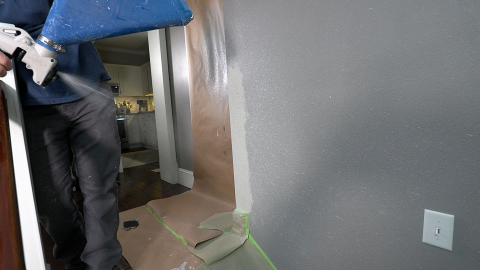using a texture gun to create desired texture